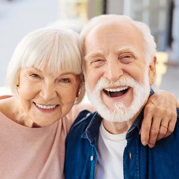 Joyful senior couple