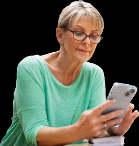Woman with phone