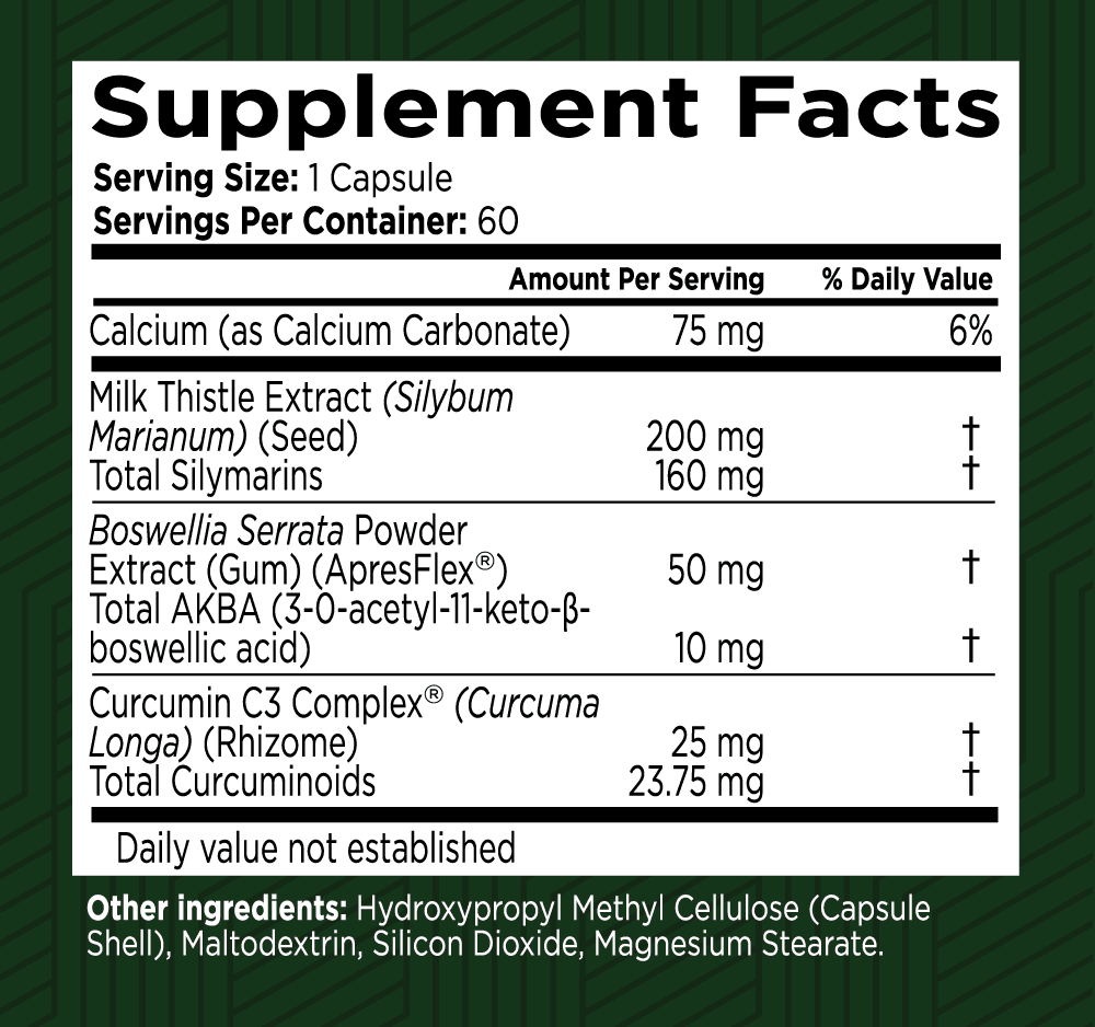 Triple Joint Relief Supplement Facts